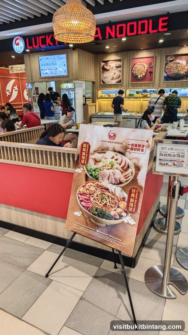 Lucky Mala Noodle Display