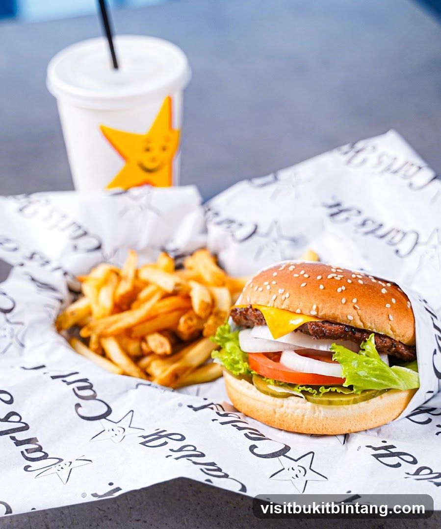 Burger, Fries, and Drink