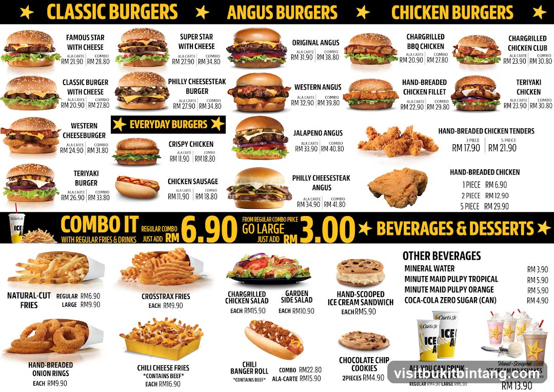 Carl's Jr. Menu