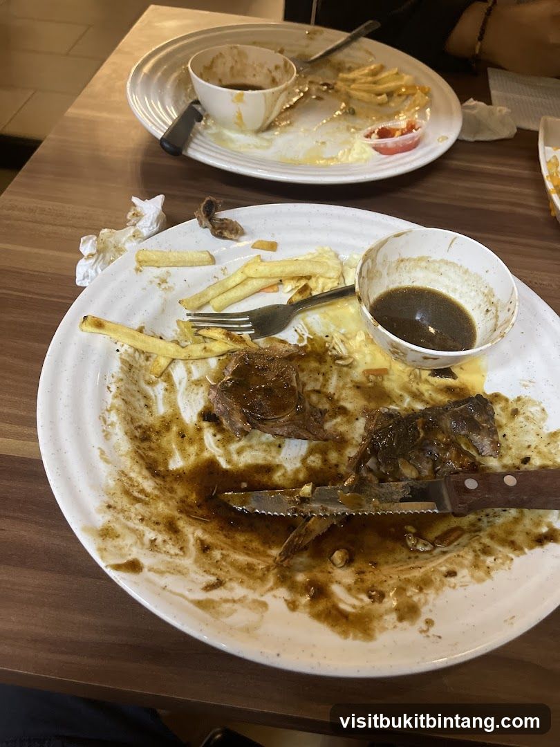 Messy Plates After Meal