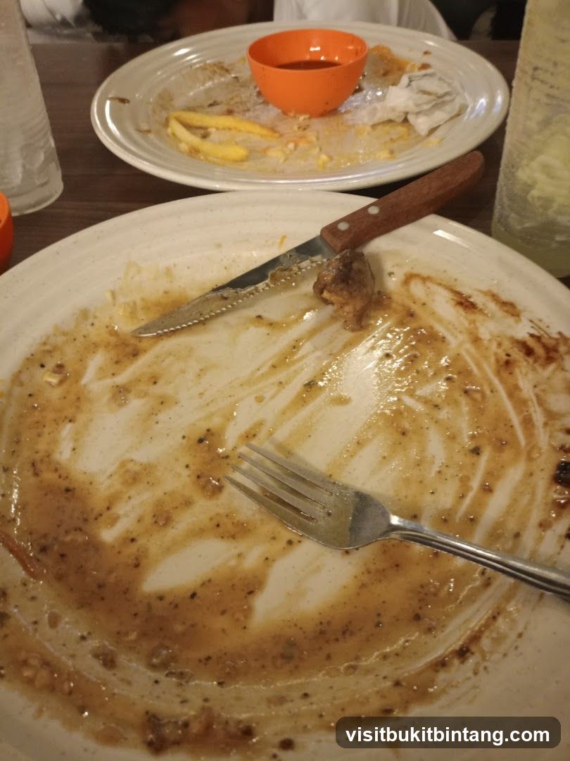 Dirty Plates After Meal