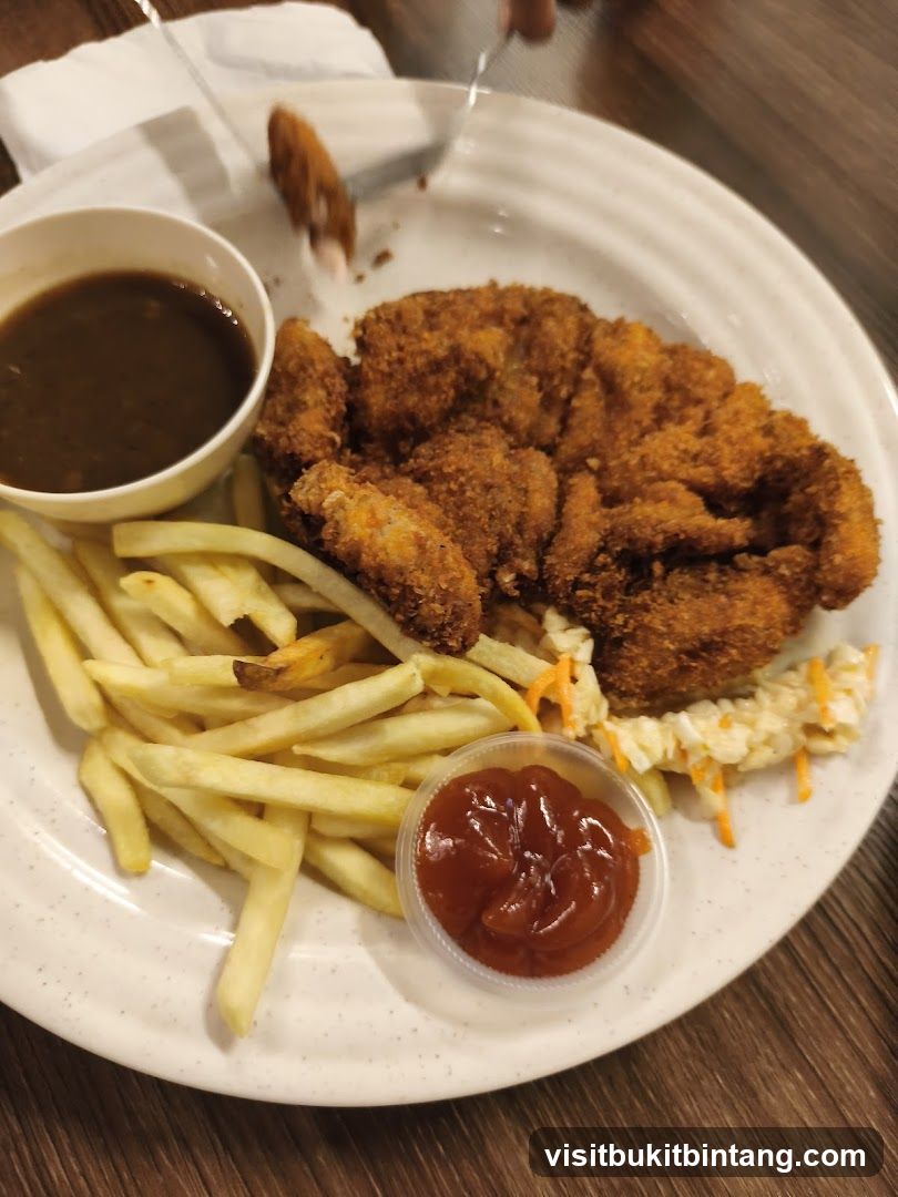 Chicken Schnitzel with Fries