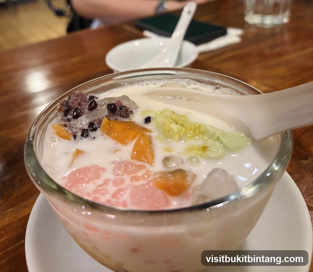 Dessert with Milk and Fruit