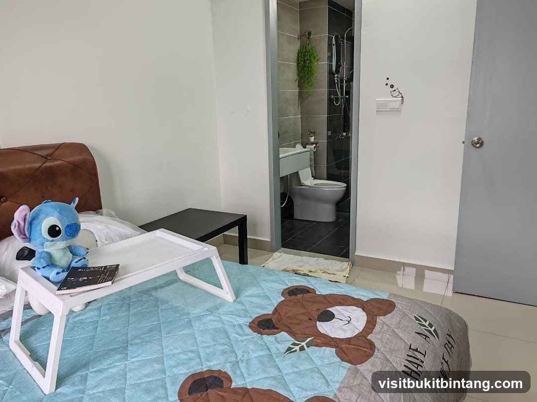 Bedroom with Attached Bathroom