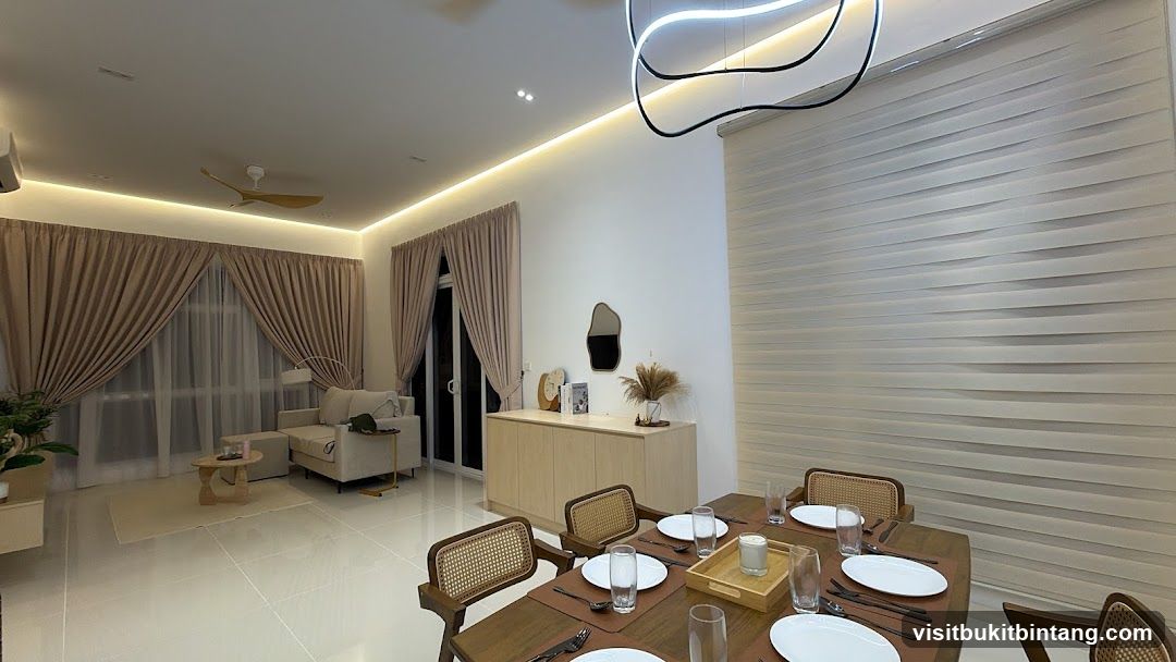 Modern Living and Dining Area