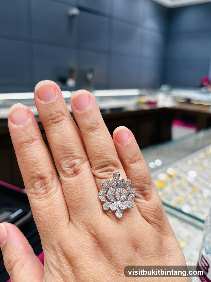 Diamond Ring on Hand