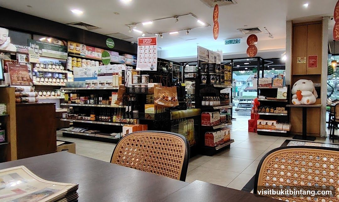 Store Interior with Shelves of Products