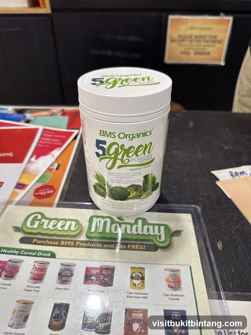 BMS Organics 5 Green Powder Mix Drink