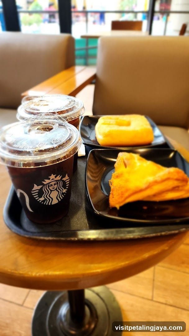 Starbucks Coffee and Pastries