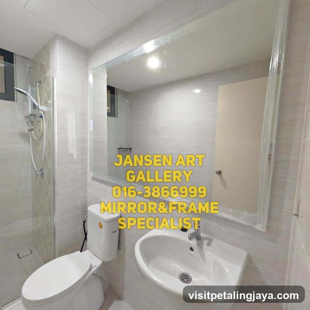 Bathroom Interior with Mirror and Sink