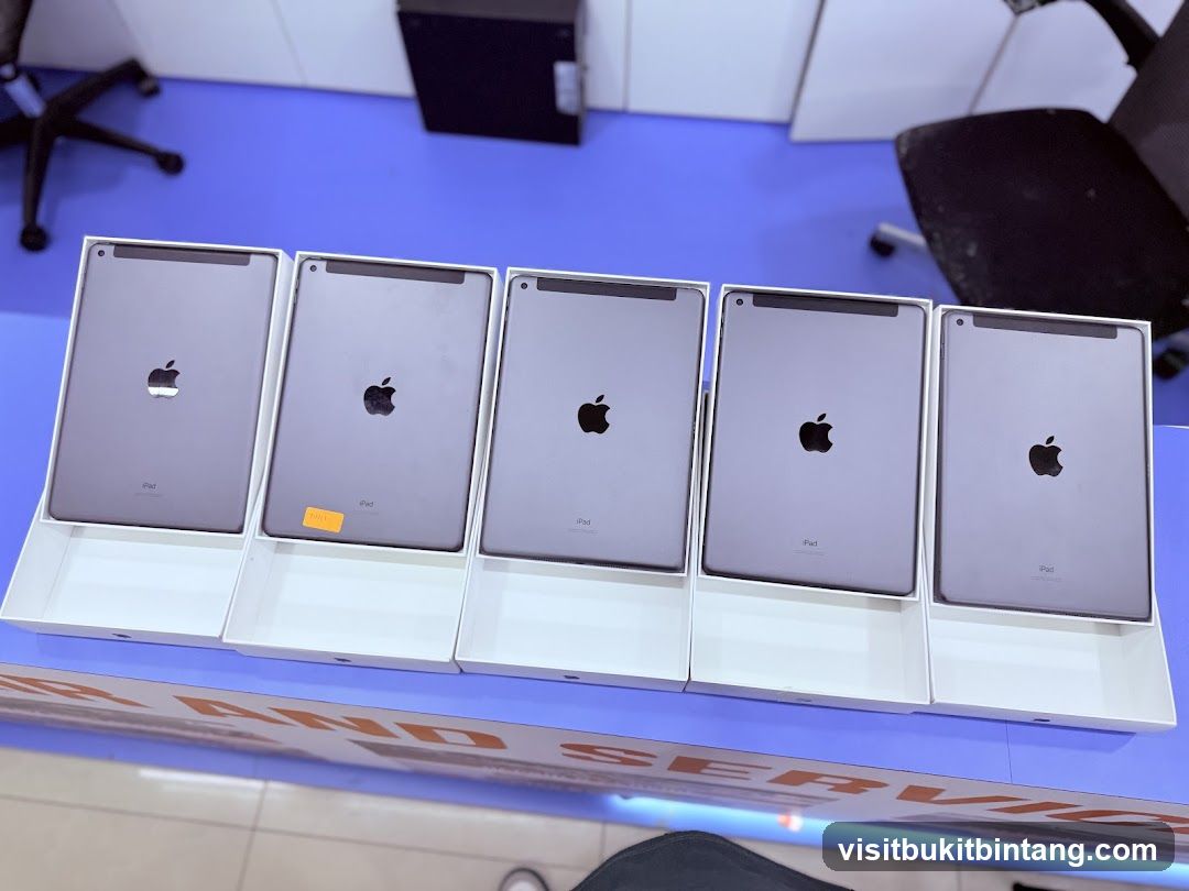 Five iPads in Boxes