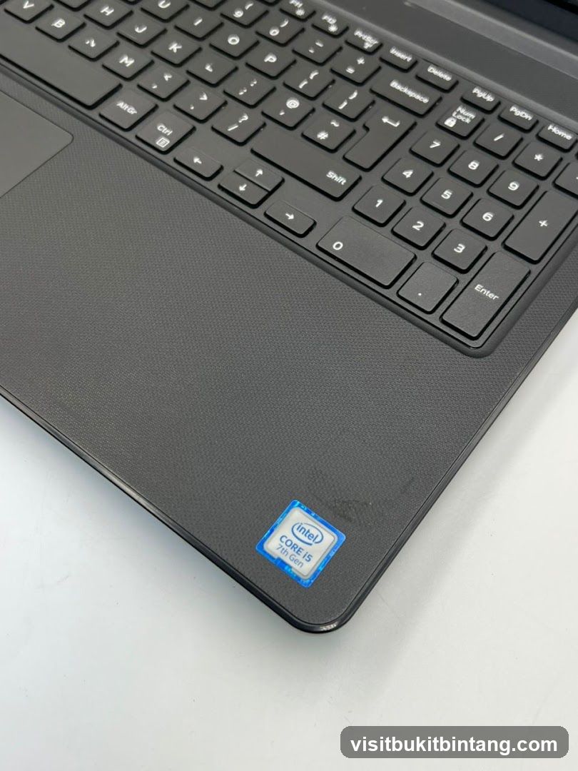 Laptop Keyboard and Intel Sticker