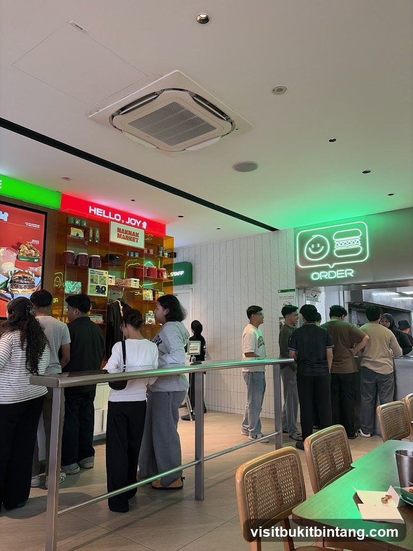 Customers in a Burger Restaurant