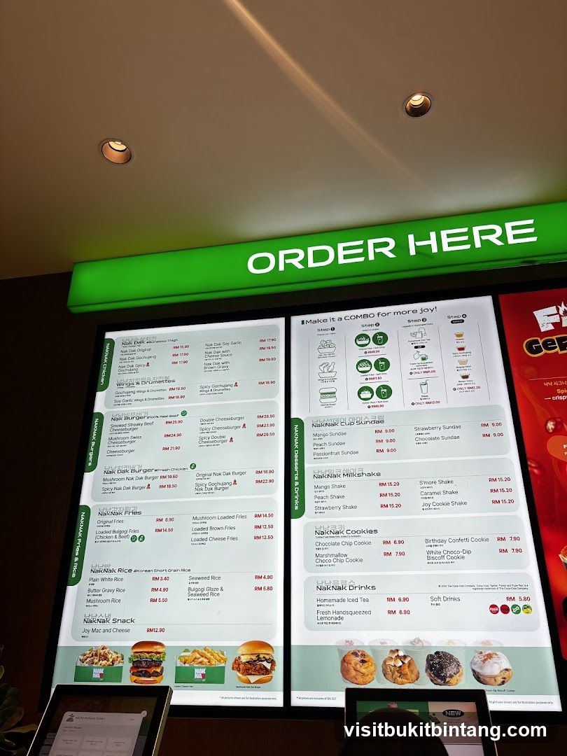 NAKNAK Menu