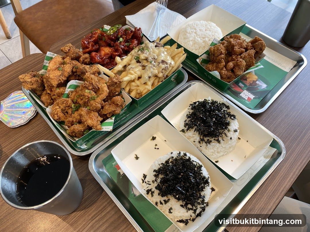 Fried Chicken and Rice Meal