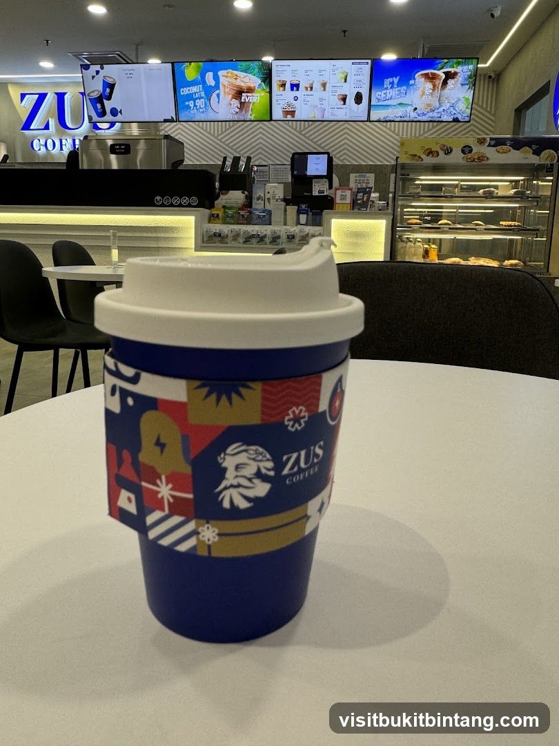 Coffee cup with sleeve