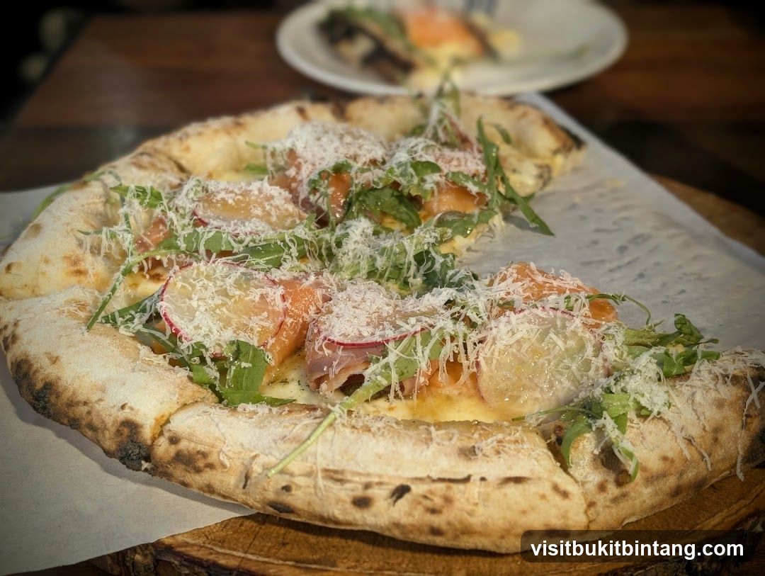 Pizza with toppings