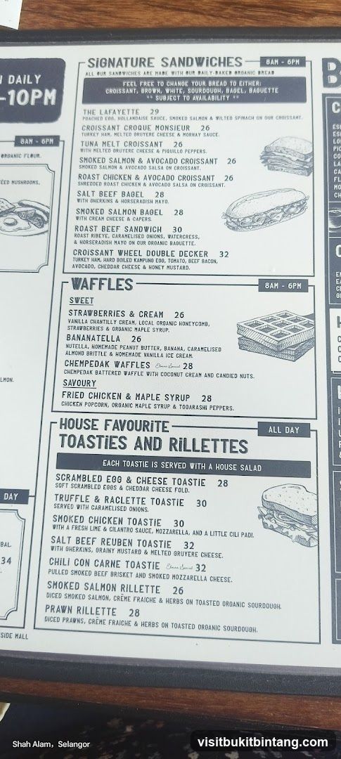 SIGNATURE SANDWICHES, WAFFLES, TOASTIES AND RILLETTES