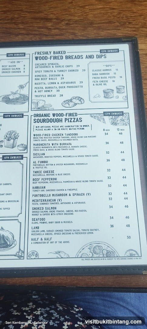 Wood-Fired Breads and Dips / Organic Wood-Fired Sourdough Pizzas