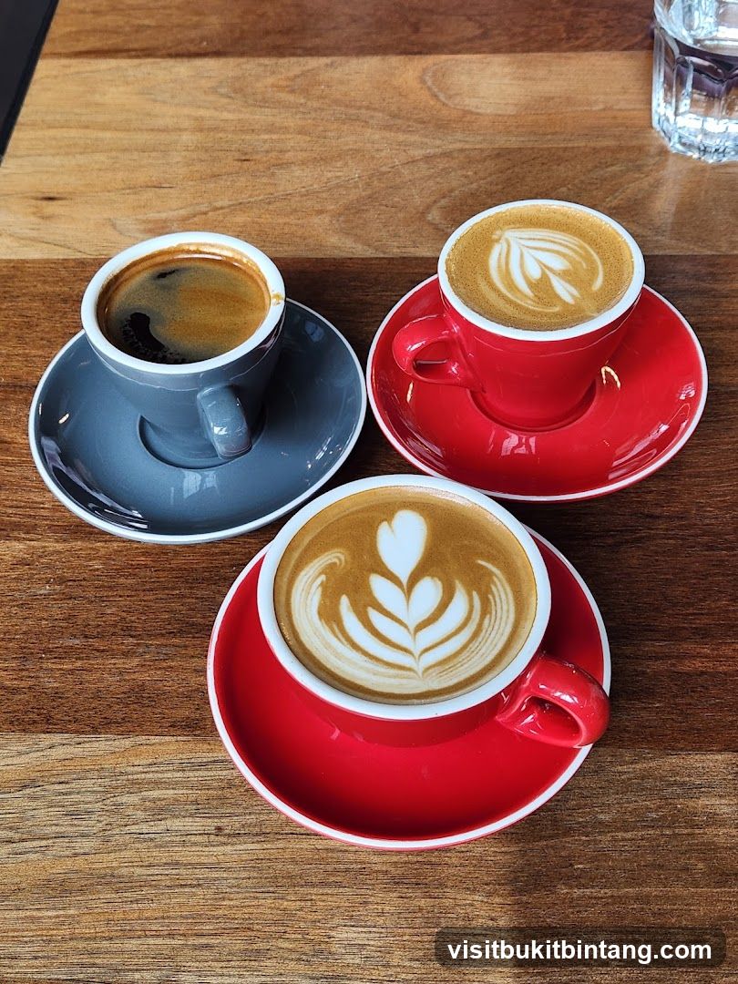 Three Coffee Drinks