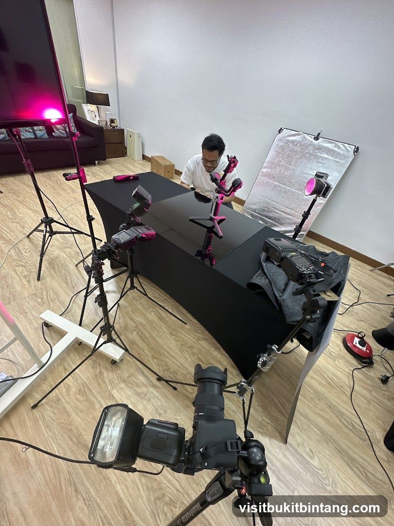Product photography setup