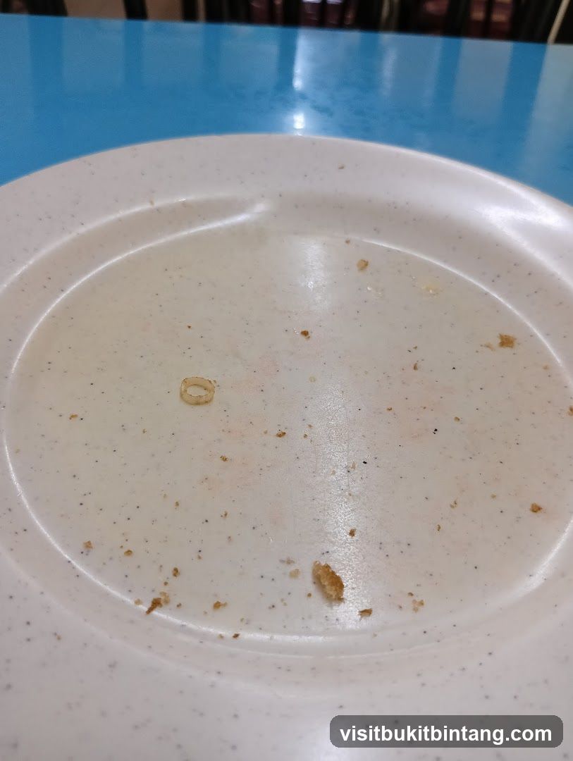 Dirty Plate with Crumbs