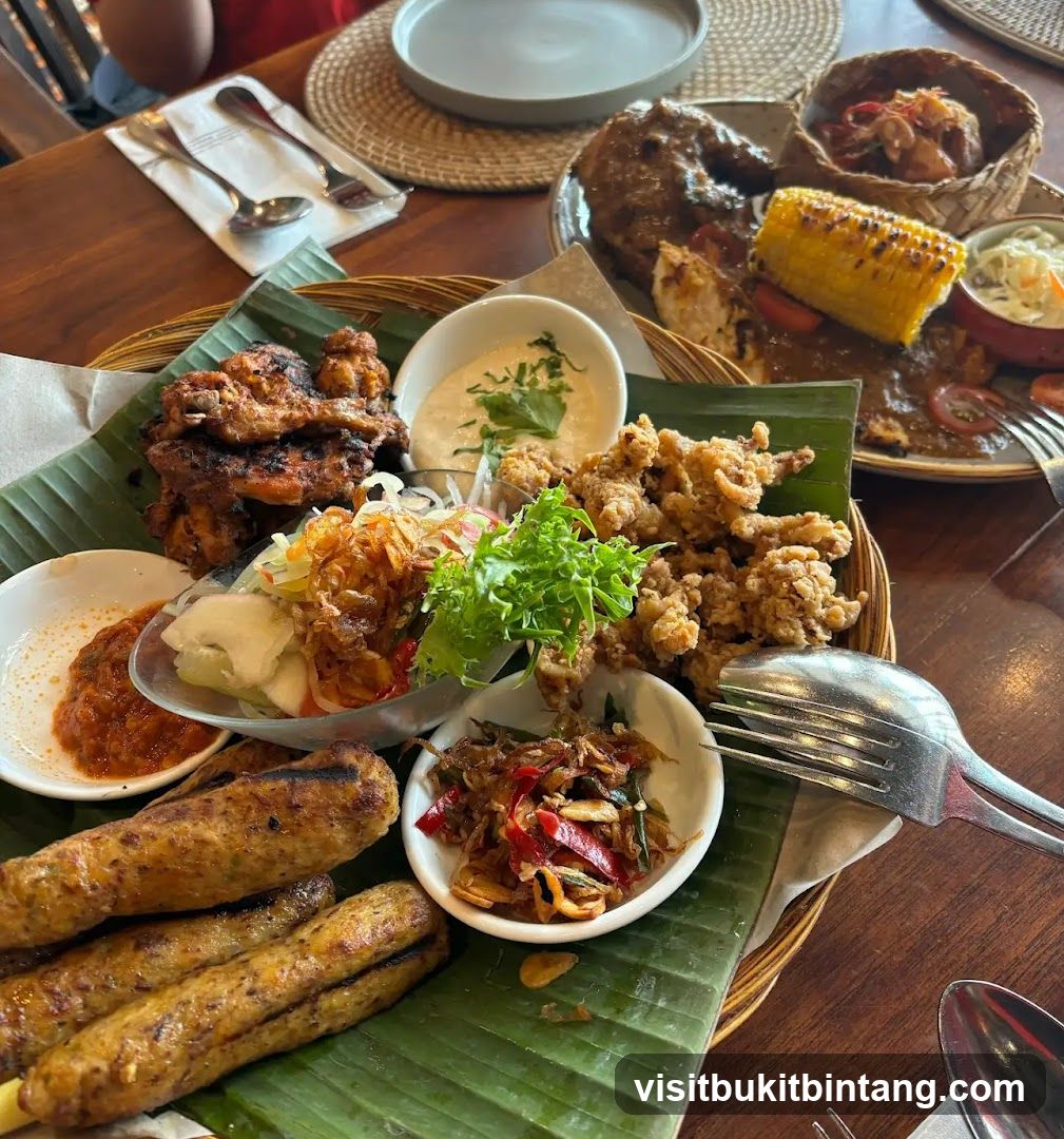 Platter of Indonesian Food