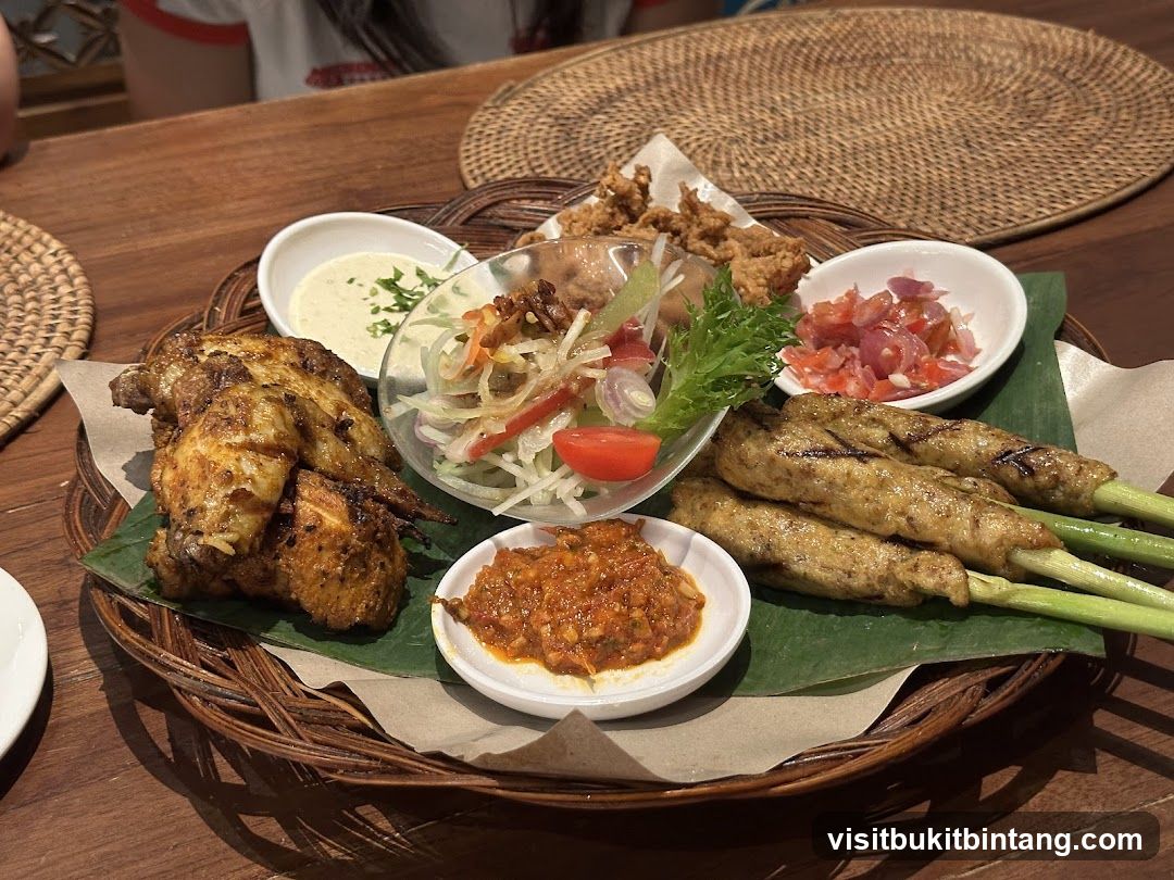 Platter of Indonesian Food