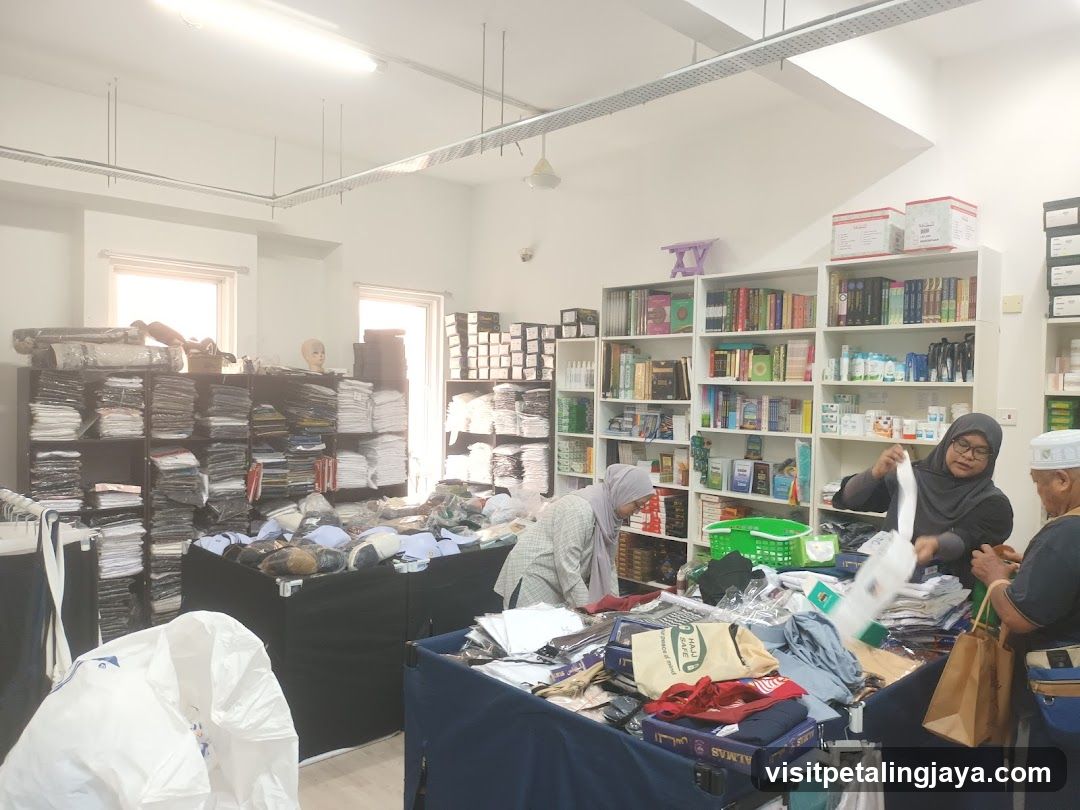 Interior of a clothing and retail store