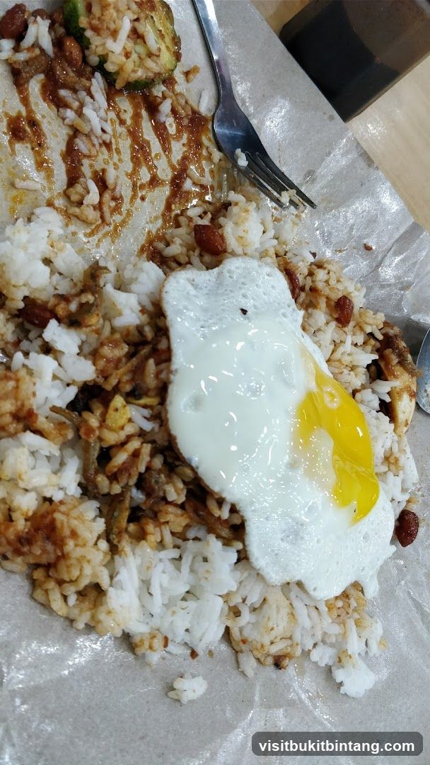 Nasi Lemak with Fried Egg