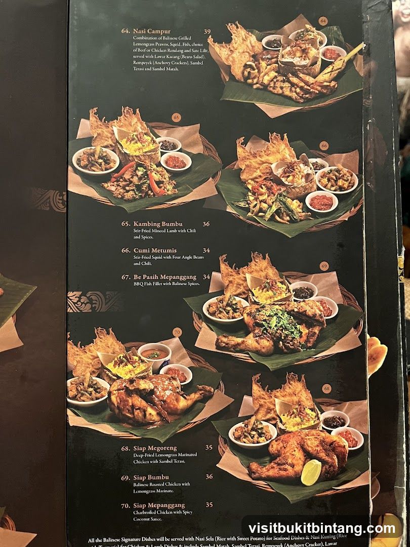Balinese Signature Dishes