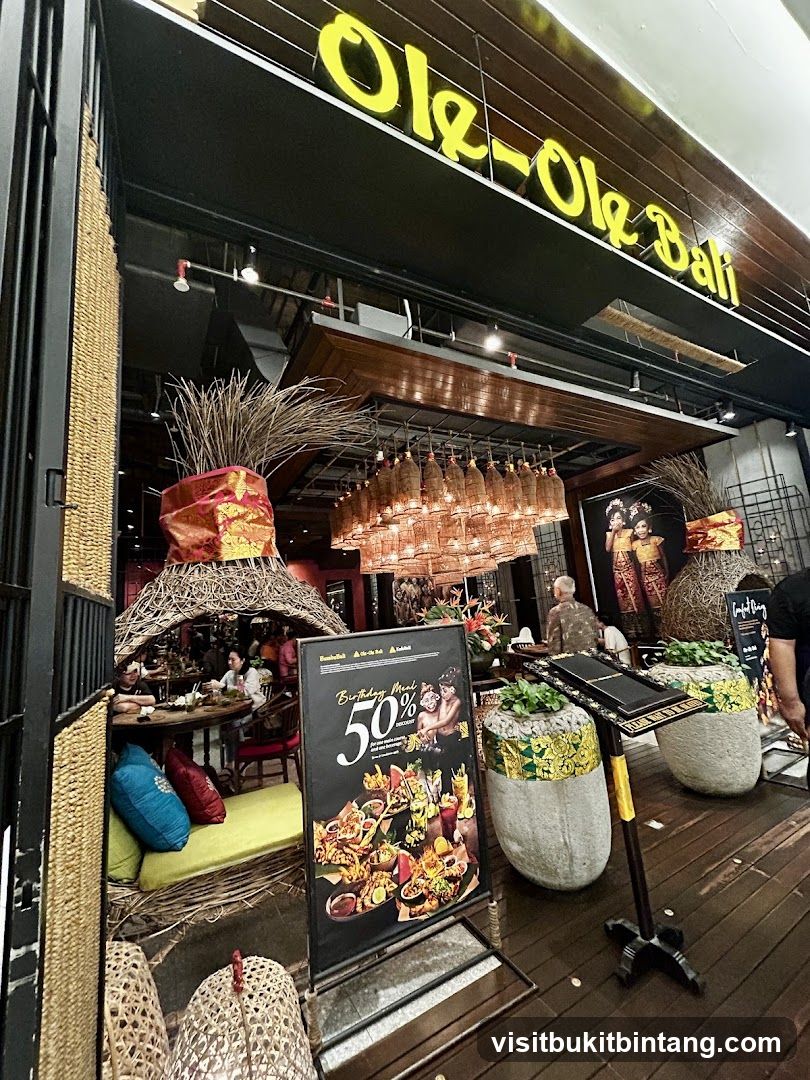 Restaurant Entrance with Promotional Sign