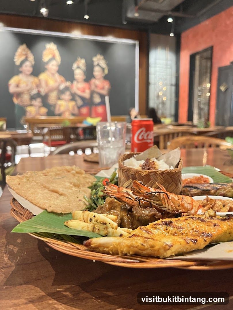 Platter of Indonesian Food