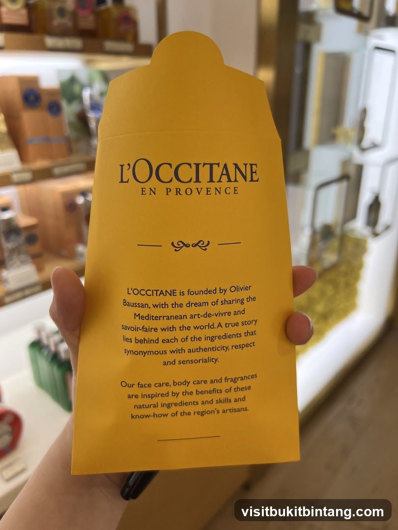 L'Occitane promotional material