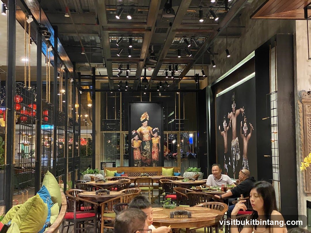 Restaurant Interior with Balinese Art