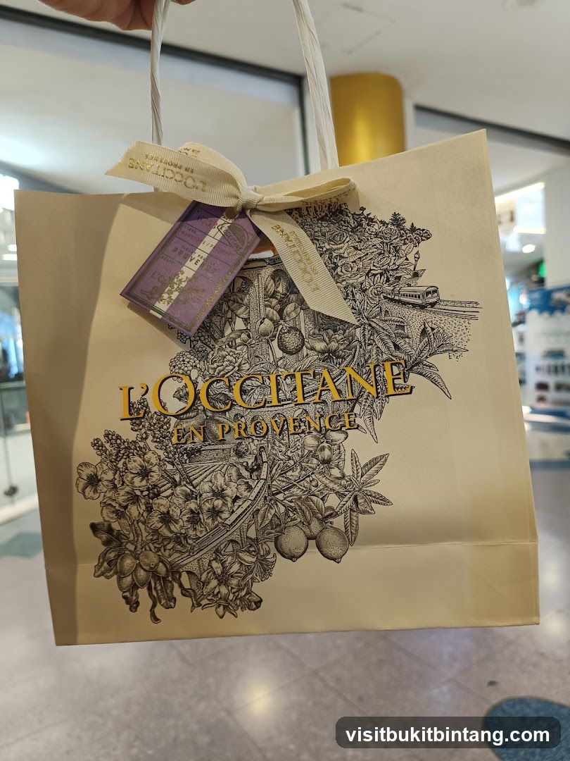 L'Occitane shopping bag