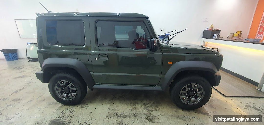 Green SUV Interior View