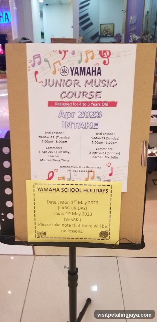 Yamaha Junior Music Course Flyer