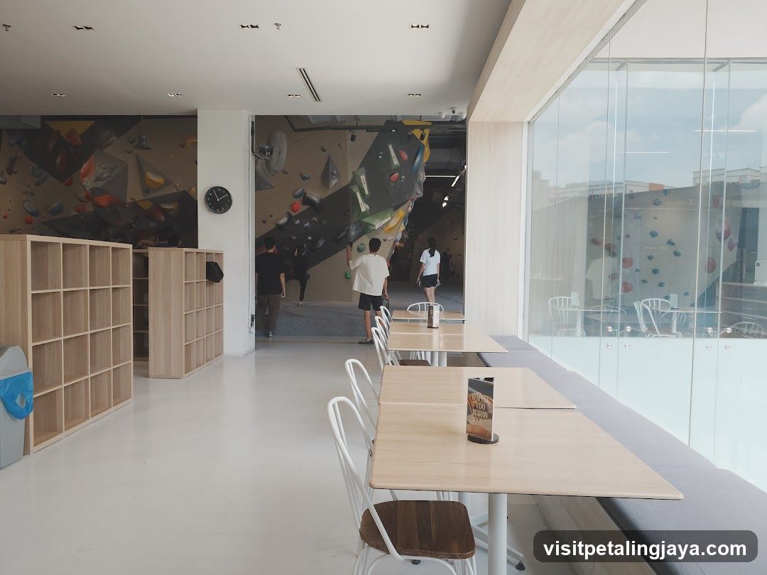 Indoor Rock Climbing Gym Interior