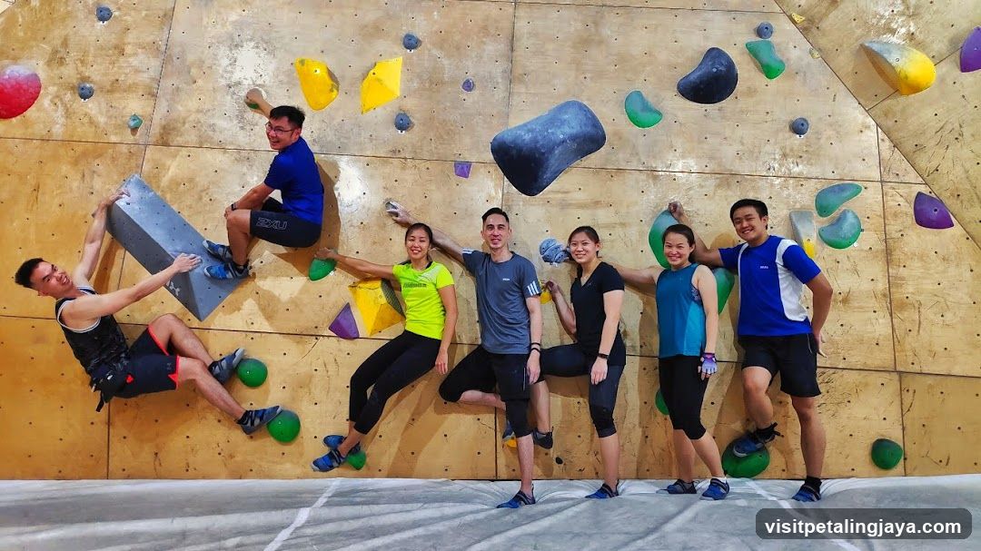 Indoor Rock Climbing Group Photo