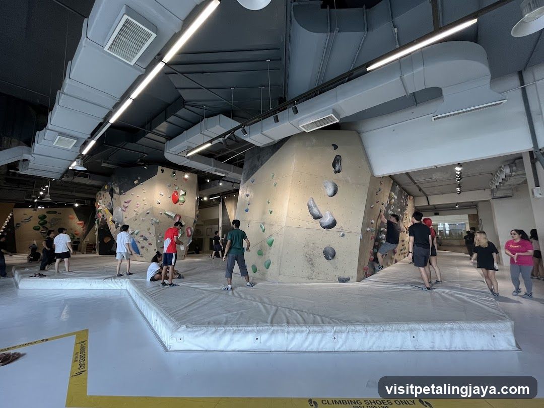 Indoor Rock Climbing Gym Interior