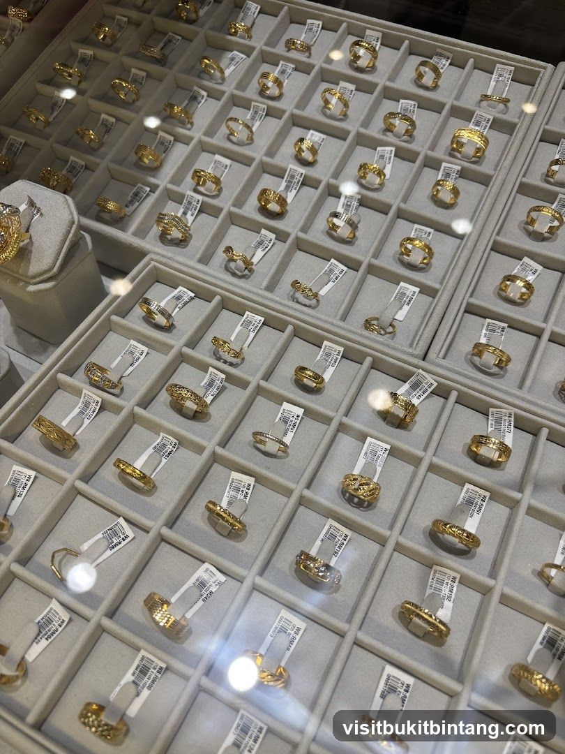 Display of Gold Rings