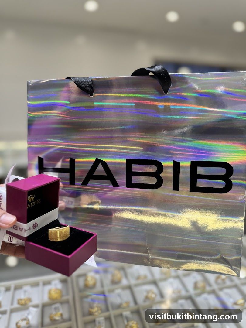 Jewelry Ring in Box with Shopping Bag