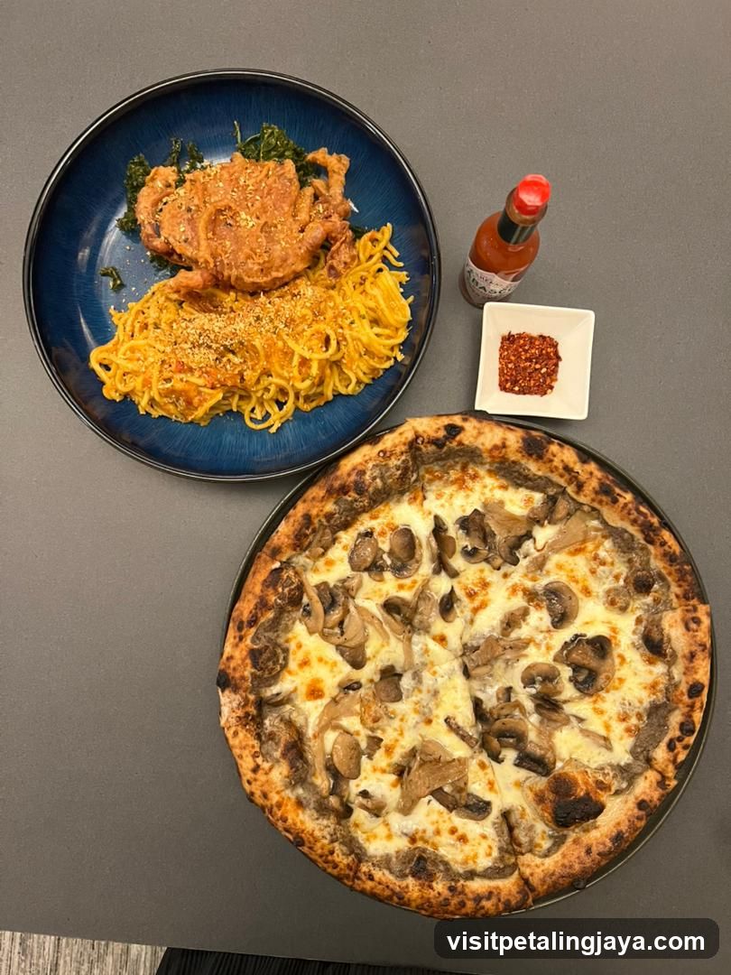 Pizza and Pasta Meal