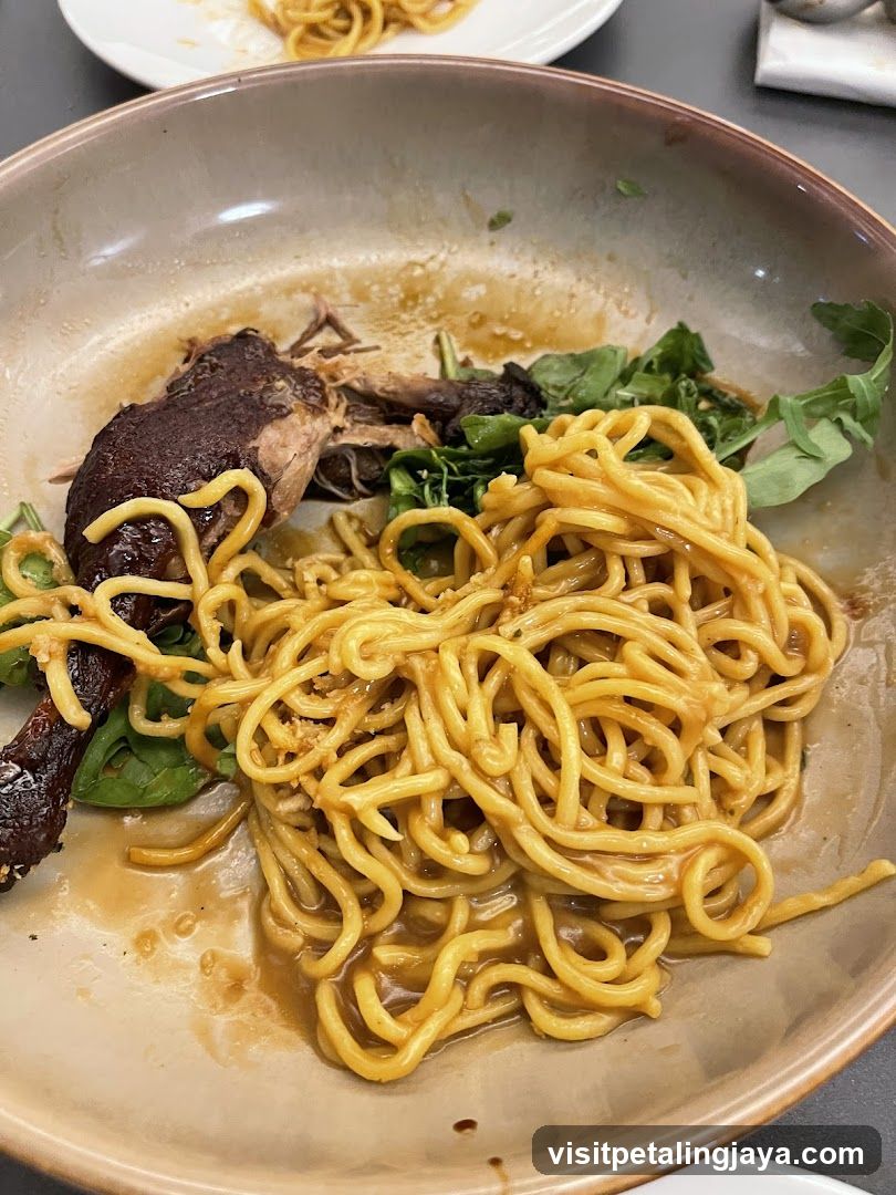 Noodle Dish with Duck Leg