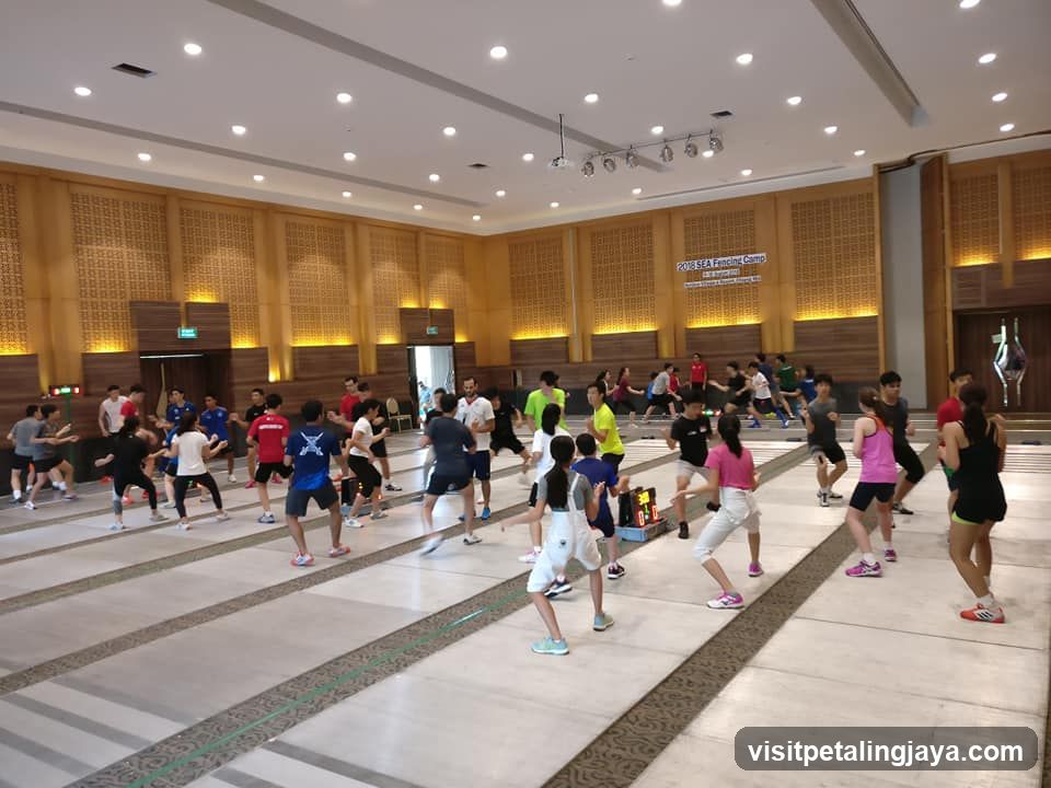 Group Exercise Session in Large Hall