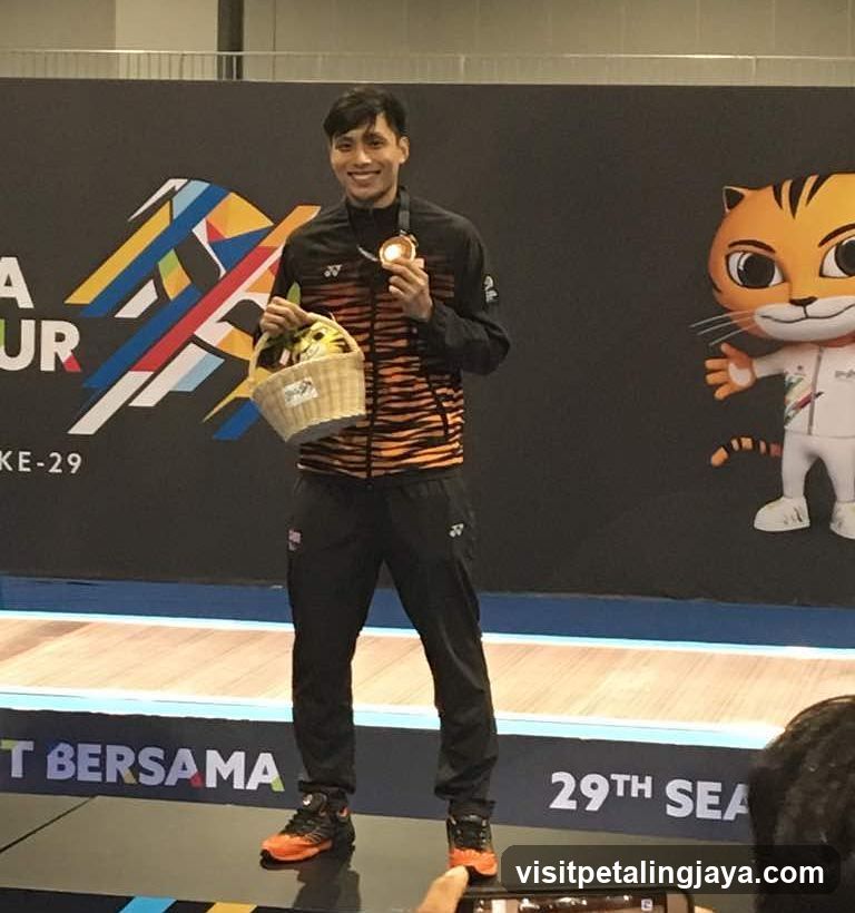 Athlete on Podium