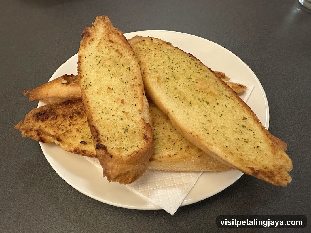 Garlic Bread on a Plate
