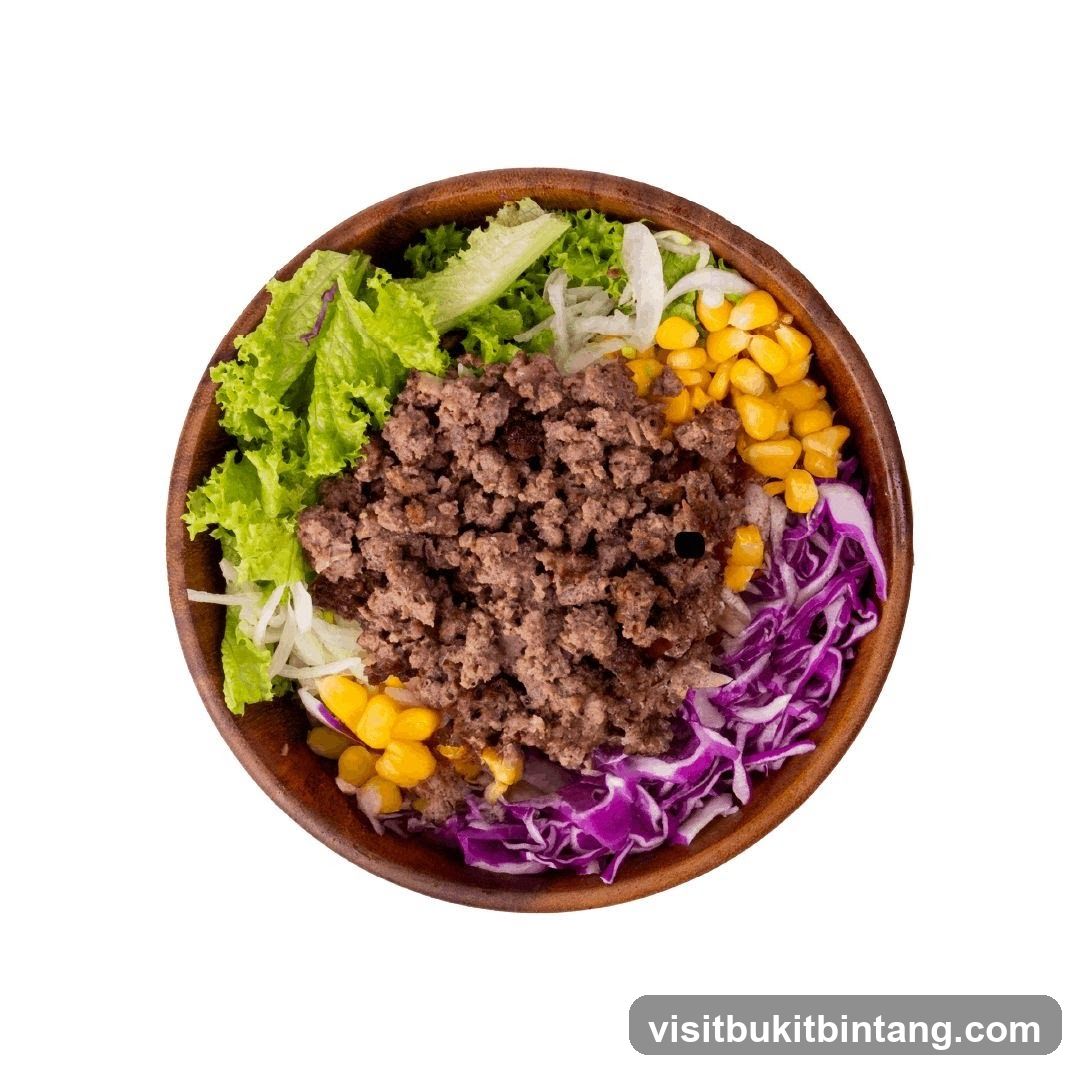 Ground Beef Salad Bowl