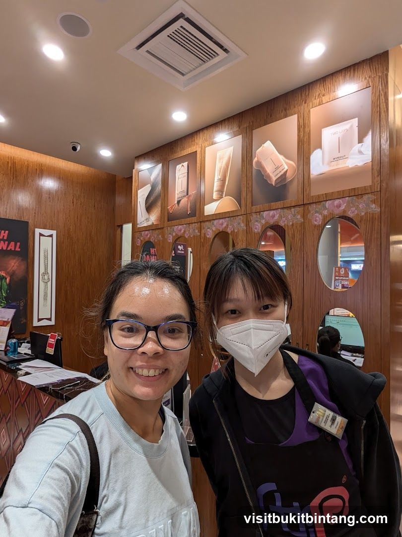 Two Women Posing in a Store